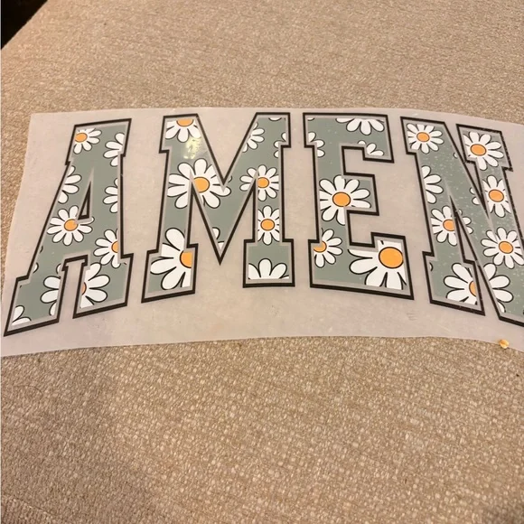 Colorful Amen and Pray Letter DTF bundle set of 9 - Picture 8 of 16